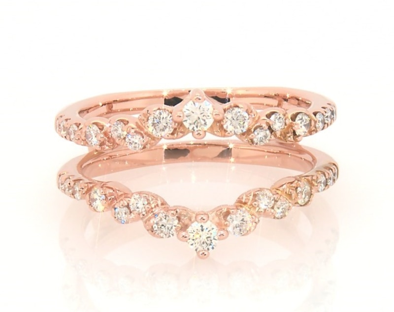 Main Image 1 of Previously Owned THE LEO Diamond Enhancer Ring 5/8 ct tw Round-cut 14K Rose Gold