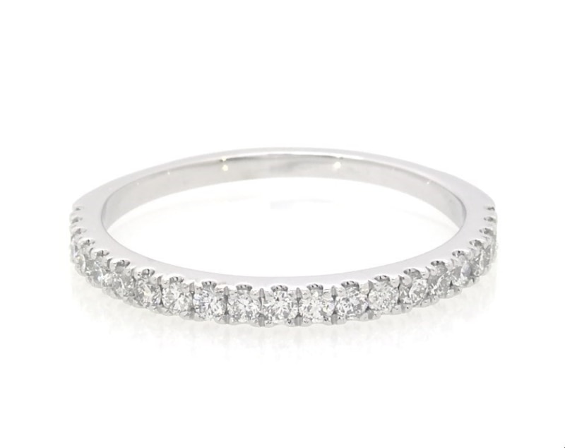 Main Image 1 of Previously Owned Neil Lane Diamond Wedding Band 3/8 ct tw Round-cut 14K White Gold