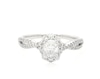 Thumbnail Image 1 of Previously Owned THE LEO First Light Diamond Engagement Ring 1 ct tw Oval & Round-cut 14K White Gold