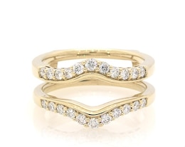 Previously Owned THE LEO Ideal Cut Diamond Enhancer Ring 1/2 ct tw 14K Yellow Gold