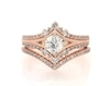 Thumbnail Image 1 of Previously Owned Diamond Bridal Set 1-1/8 ct tw 14K Rose Gold Size 6