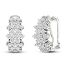 Thumbnail Image 1 of Previously Owned Lab-Created Diamonds by KAY Hoop Earrings 2 ct tw 14K White Gold