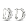 Thumbnail Image 3 of Previously Owned Lab-Created Diamonds by KAY Hoop Earrings 2 ct tw 14K White Gold