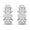 Thumbnail Image 4 of Previously Owned Lab-Created Diamonds by KAY Hoop Earrings 2 ct tw 14K White Gold