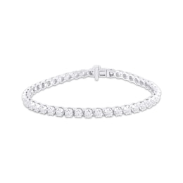 Previously Owned Lab-Created Diamonds by KAY Line Bracelet 3 ct tw Round-cut 14K White Gold