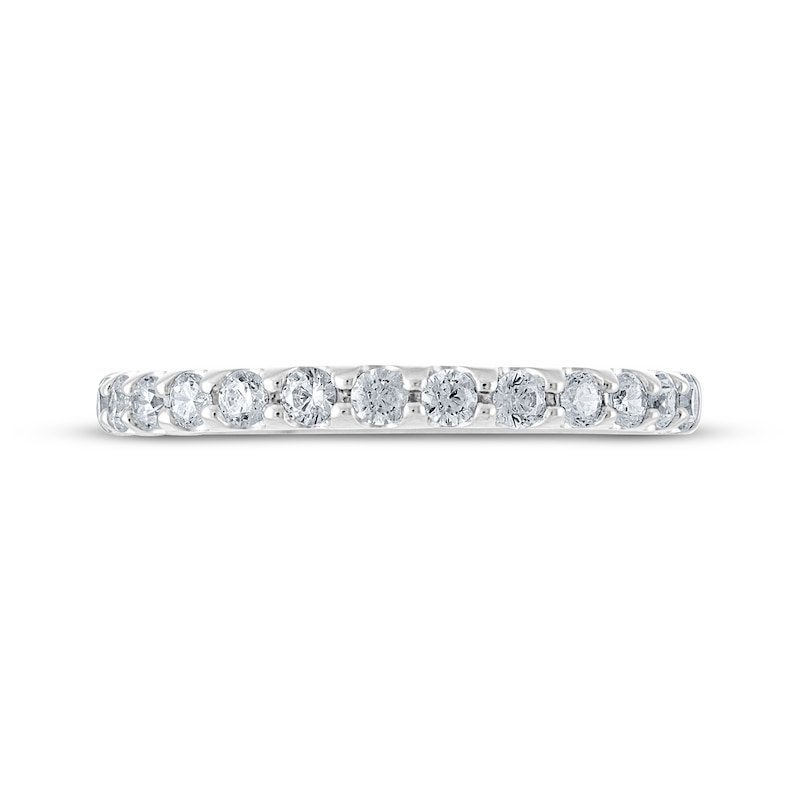 Main Image 3 of Previously Owned THE LEO Diamond Anniversary Ring 3/8 ct tw Round-cut 14K White Gold