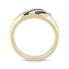 Thumbnail Image 3 of Previously Owned Men’s Black & Brown Diamond Wedding Band 1/3 ct tw 10K Yellow Gold