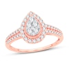 Thumbnail Image 1 of Previously Owned Multi-Stone Diamond Engagement Ring 1/2 ct tw Round-cut 10K Rose Gold