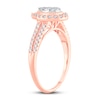 Thumbnail Image 2 of Previously Owned Multi-Stone Diamond Engagement Ring 1/2 ct tw Round-cut 10K Rose Gold