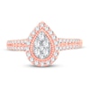 Thumbnail Image 3 of Previously Owned Multi-Stone Diamond Engagement Ring 1/2 ct tw Round-cut 10K Rose Gold