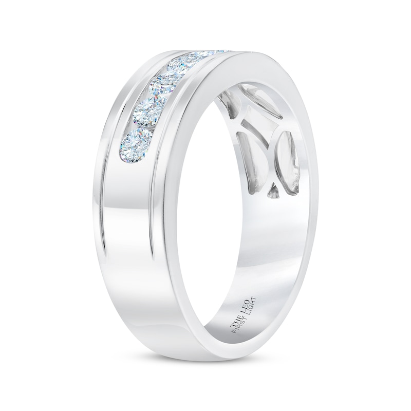 Main Image 2 of Previously Owned Men's THE LEO First Light Diamond Wedding Band 3/4 ct tw 14K White Gold