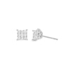 Thumbnail Image 0 of Previously Owned Multi-Diamond Stud Earrings 1/2 ct tw Princess-cut 10K White Gold