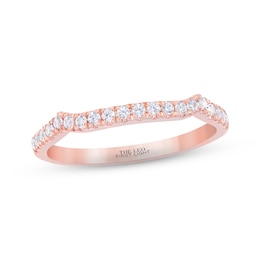 Previously Owned THE LEO First Light Diamond Wedding Band 1/5 ct tw Round-cut 14K Rose Gold