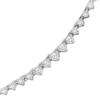 Thumbnail Image 1 of Previously Owned Diamond Riviera Necklace 3 ct tw 10K White Gold 17"