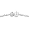 Thumbnail Image 2 of Previously Owned Diamond Riviera Necklace 3 ct tw 10K White Gold 17"