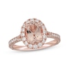 Thumbnail Image 1 of Previously Owned Neil Lane Oval-Cut Morganite & Diamond Engagement Ring 1/2 ct tw 14K Rose Gold