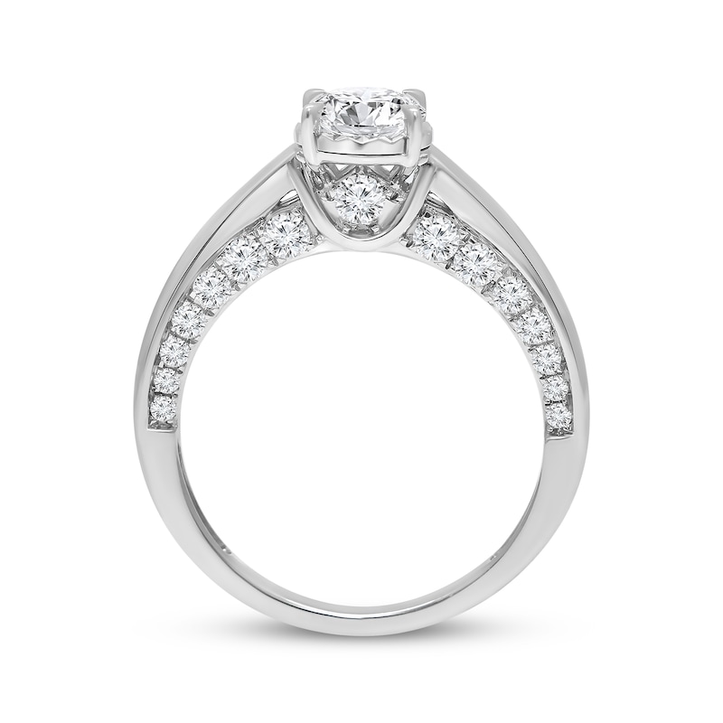 Main Image 2 of Previously Owned Round-Cut Diamond Solitaire Engagement Ring 1-1/2 ct tw 10K White Gold (J/I3)