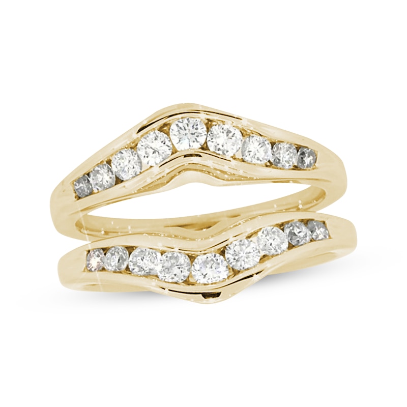 Main Image 1 of Previously Owned Diamond Wrap Ring 3/4 ct tw Round-cut 14K Yellow Gold