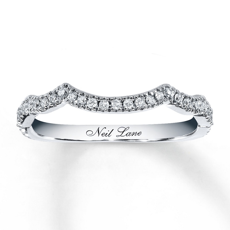 Main Image 1 of Previously Owned Neil Lane Wedding Band 1/5 ct tw Diamonds 14K White Gold Size 5.5