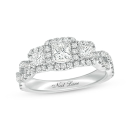 Previously Owned Neil Lane Engagement Ring 1-1/8 ct tw Diamonds 14K White Gold Size 6