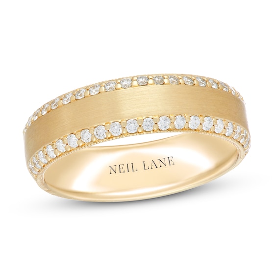 Previously Owned Neil Lane Men's Diamond Wedding Band 1/2 ct tw 14K Yellow Gold Size 6.75