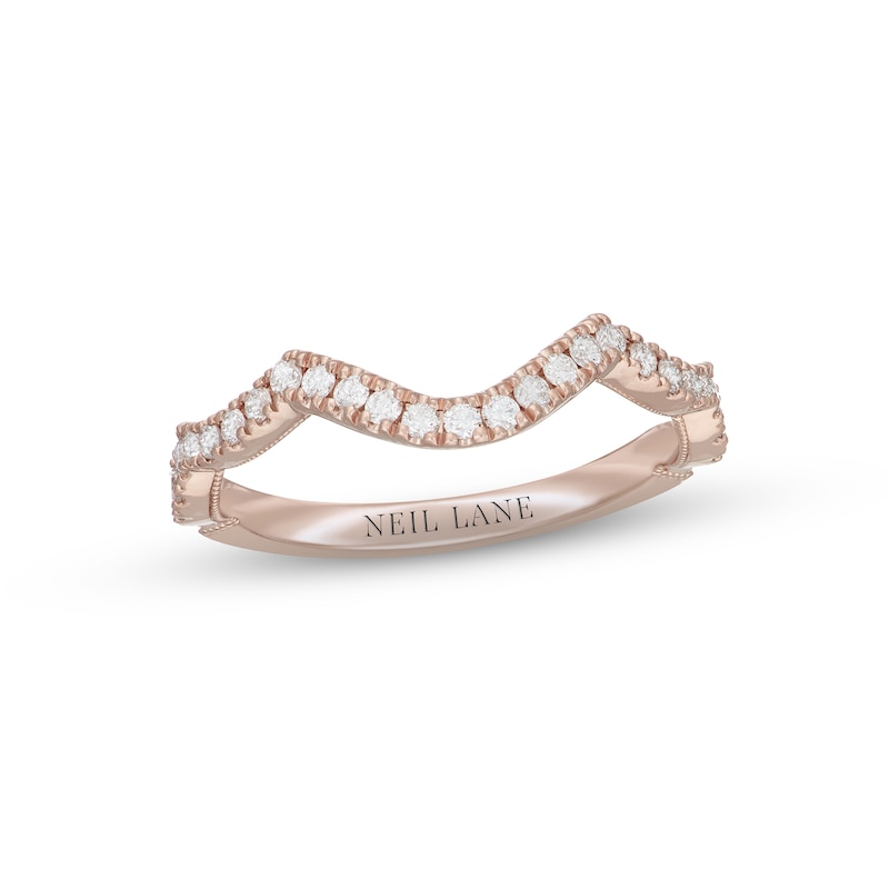 Main Image 1 of Previously Owned Neil Lane Diamond Wedding Band 1/3 ct tw 14K Rose Gold Size 8