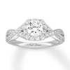 Thumbnail Image 1 of Previously Owned Neil Lane Diamond Engagement Ring 1-1/8 ct tw Round-cut 14K Gold Size 6