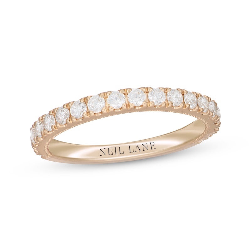 Main Image 1 of Previously Owned Neil Lane Round-Cut Diamond Wedding Band 5/8 ct tw 14K Yellow Gold Size 5.5