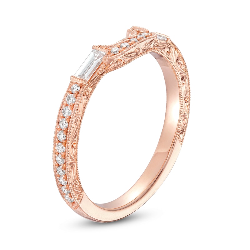 Main Image 2 of Previously Owned Neil Lane Diamond Wedding Band 1/3 ct tw 14K Rose Gold Size 5