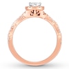 Thumbnail Image 2 of Previously Owned Neil Lane Engagement Ring 3/4 ct tw Pear & Round-cut Diamonds 14K Rose Gold