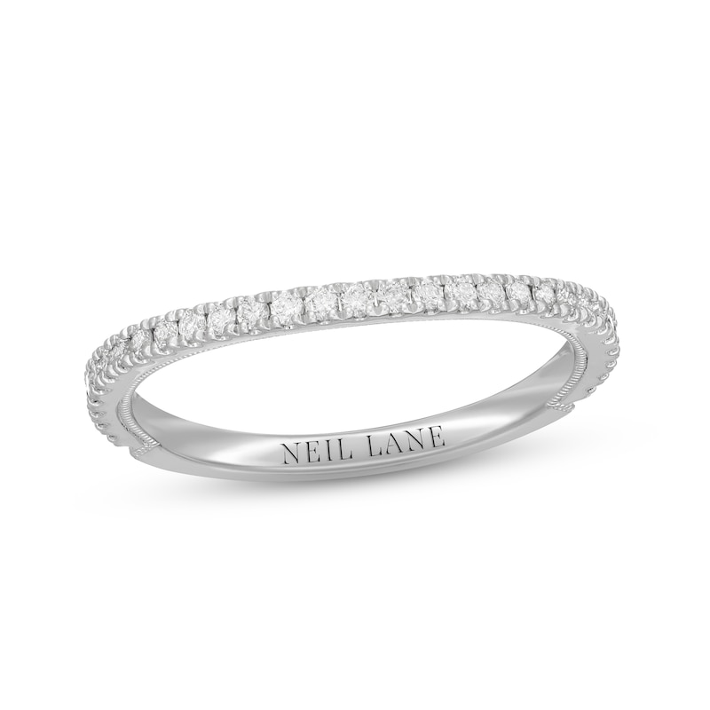 Main Image 1 of Previously Owned Neil Lane Diamond Wedding Band 1/4 ct tw Round-cut 14K White Gold