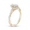 Thumbnail Image 1 of Previously Owned Monique Lhuillier Bliss Diamond Engagement Ring 7/8 ct tw Pear & Round-cut 18K Yellow Gold