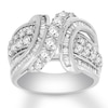 Thumbnail Image 1 of Previously Owned Diamond Ring 1-7/8 ct tw Round & Baguette 10K White Gold