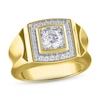 Thumbnail Image 0 of Previously Owned Men's Lab-Created Diamonds by KAY Square Ring 1 ct tw 14K Yellow Gold