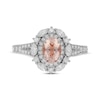 Thumbnail Image 3 of Previously Owned Neil Lane Oval-cut Morganite Engagement Ring 3/4 ct tw Diamonds 14K White Gold Size 7.5