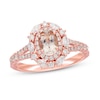 Thumbnail Image 1 of Previously Owned Neil Lane Morganite Engagement Ring 3/4 ct tw Diamonds 14K Rose Gold Size 14