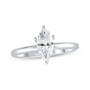 Thumbnail Image 1 of Previously Owned Lab-Grown Diamonds by KAY Marquise-Cut Solitaire Engagement Ring 1 ct tw 14K White Gold (F/SI2)