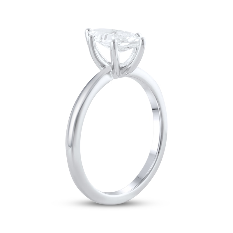 Main Image 2 of Previously Owned Lab-Grown Diamonds by KAY Marquise-Cut Solitaire Engagement Ring 1 ct tw 14K White Gold (F/SI2)