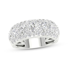 Previously Owned Lab-Created Diamonds by KAY Domed Anniversary Ring 2-1/2 ct tw 14K White Gold