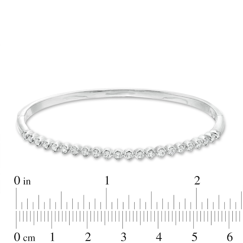 Previously Owned Lab-Grown Diamonds by KAY Bangle Bracelet 1 ct tw 14K White Gold