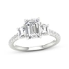 Thumbnail Image 1 of Previously Owned Memories Moments Magic Lab-Created Diamonds by KAY Emerald-Cut & Trapezoid-Cut Three-Stone Engagement Ring 2-5/8 ct tw 14K White Gold