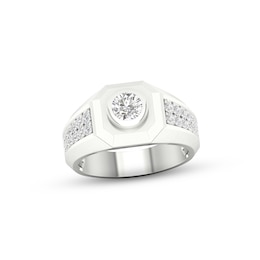 Previously Owned Men's KAY Lab-Grown Diamonds Ring 1-1/4 ct tw 14K White Gold