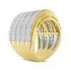 Thumbnail Image 2 of Previously Owned Men's Baguette & Round-Cut Diamond Wide Fashion Ring 2 ct tw 10K Yellow Gold