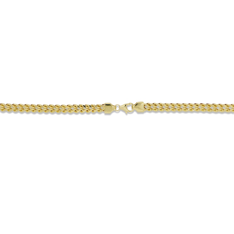 Main Image 3 of Previously Owned Hollow Franco Chain Bracelet 14K Yellow Gold 8.5&quot;