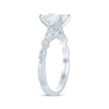 Thumbnail Image 2 of Previously Owned Monique Lhuillier Bliss Princess-Cut Lab-Grown Diamond Engagement Ring 1-7/8 ct tw 18K White Gold