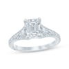 Thumbnail Image 0 of Previously Owned Monique Lhuillier Bliss Emerald-Cut Lab-Created Diamond Engagement Ring 2-1/2 ct tw 18K White Gold