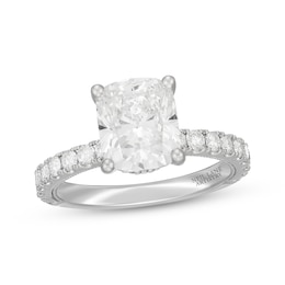 Previously Owned Neil Lane Artistry Cushion-Cut Lab-Grown Diamond Engagement Ring 3-5/8 ct tw 14K White Gold