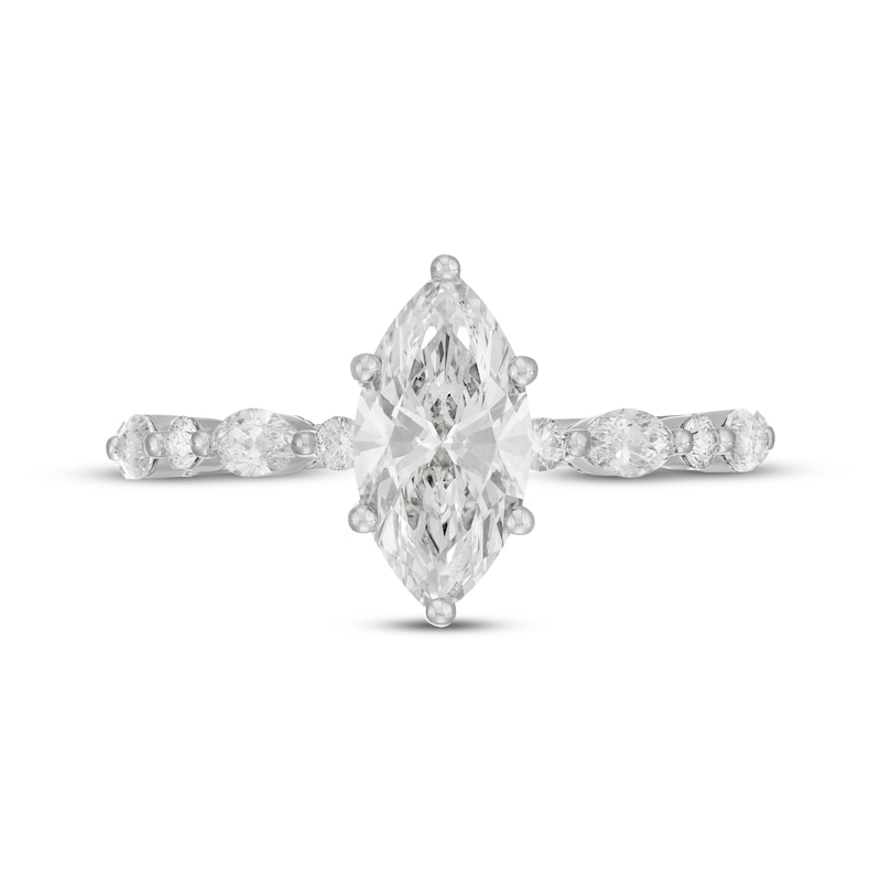 Main Image 3 of Previously Owned Neil Lane Artistry Marquise-Cut Lab-Grown Diamond Engagement Ring 2 ct tw 14K White Gold