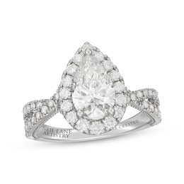 Previously Owned Neil Lane Artistry Pear-Shaped Lab-Grown Diamond Engagement Ring 2-1/3 ct tw 14K White Gold