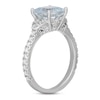 Thumbnail Image 2 of Previously Owned Neil Lane Aquamarine & Diamond Engagement Ring 5/8 ct tw Round-cut 14K White Gold Size 7.5